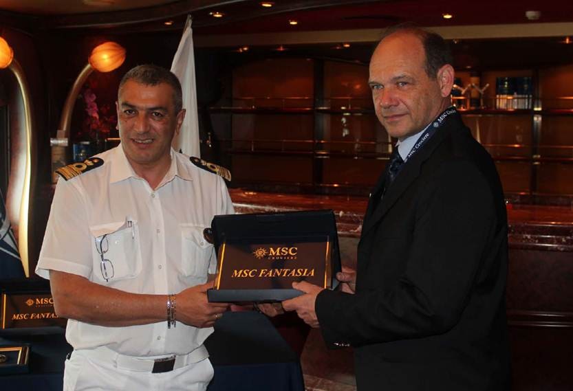PRVO UPLOVLJAVANJE BRODA MSC FANTASIA